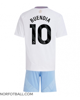 Billige Fotballdrakt Aston Villa Emiliano Buendia #10 Replika Bortedraktsett Barn 2024-25 Kortermet (med bukser)